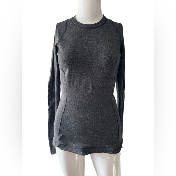 lululemon athletica Dark Gray herringbone shirt. - Picture 5 of 5